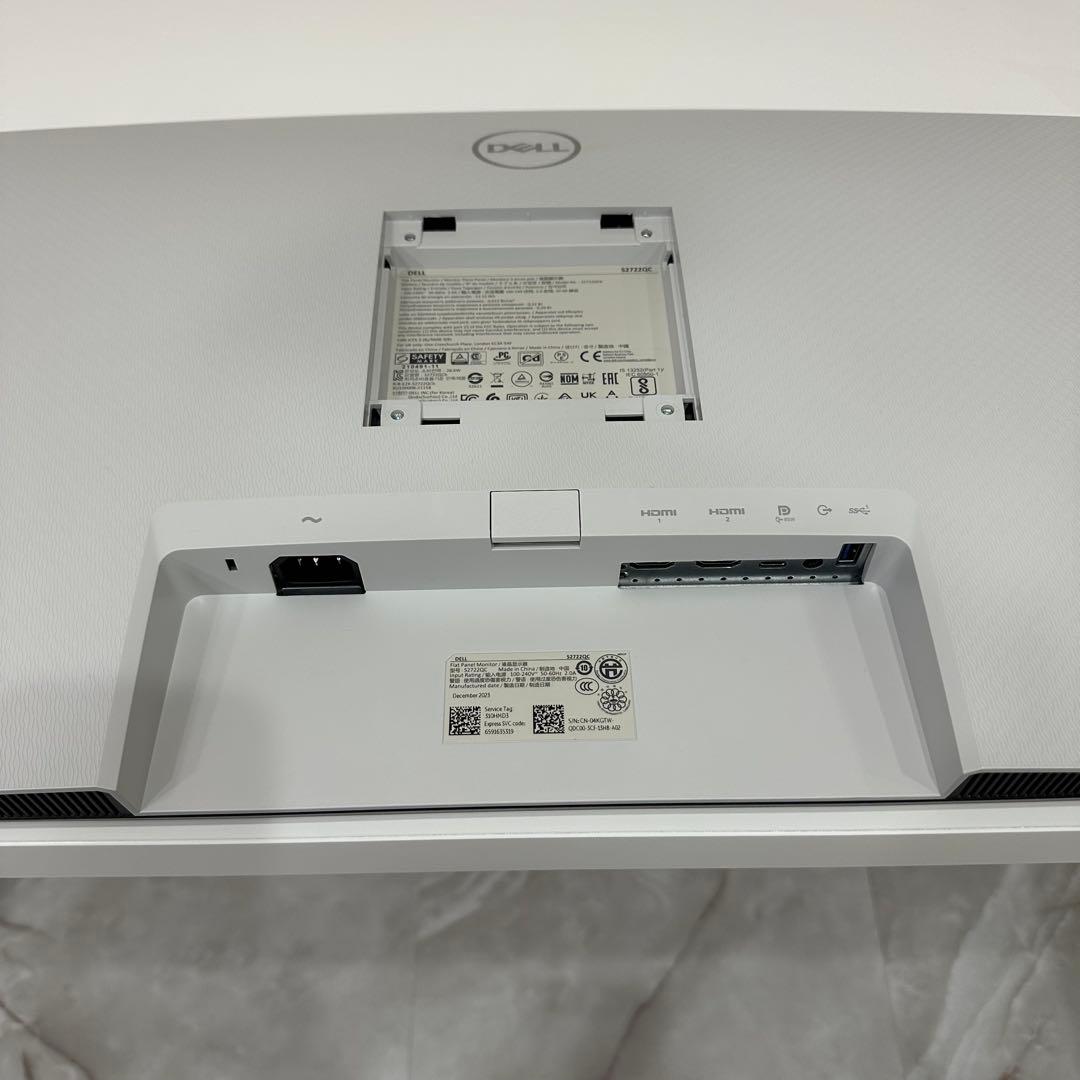 【美品・送料無料】Dell S2722QC 27インチ 4K モニター