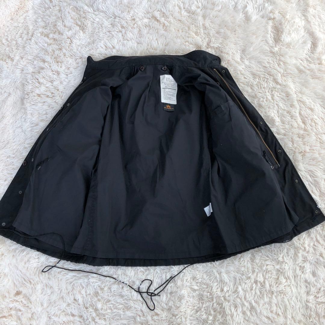 アルファインダストリーズ　ミリタリージャケット　ブラック黒M-65