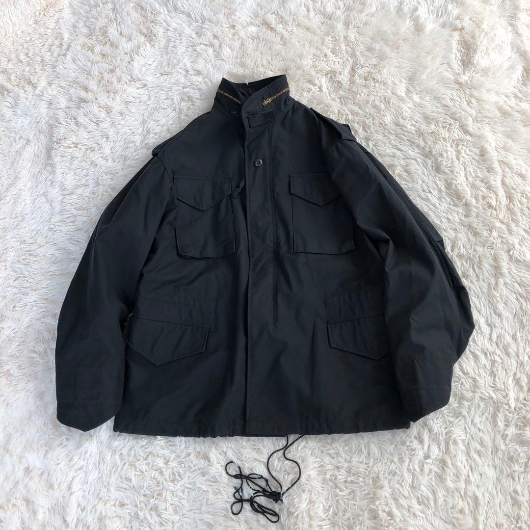 アルファインダストリーズ　ミリタリージャケット　ブラック黒M-65