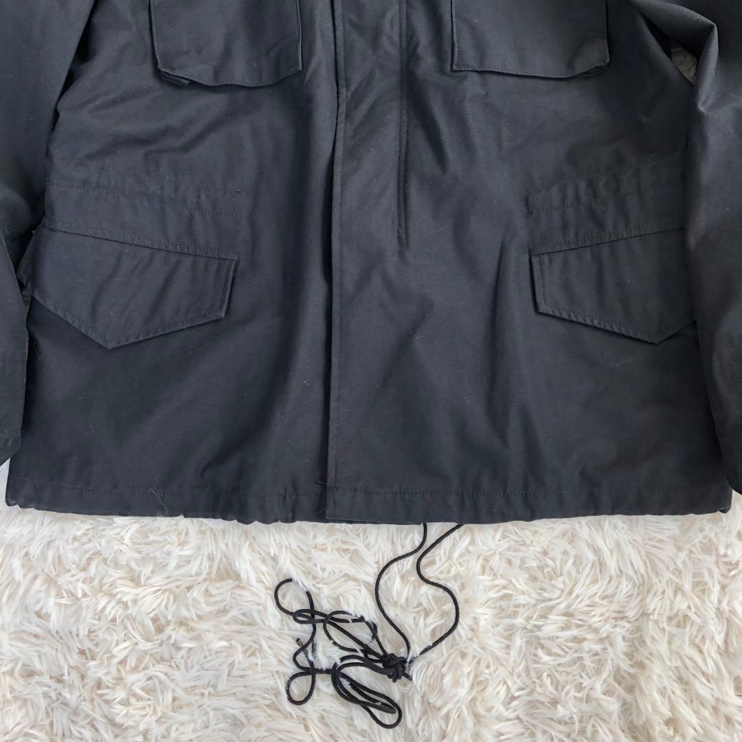 アルファインダストリーズ　ミリタリージャケット　ブラック黒M-65