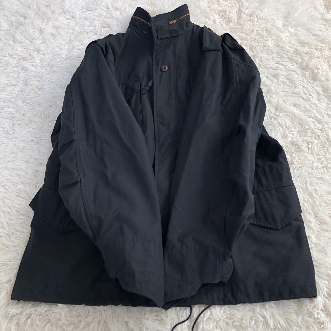 アルファインダストリーズ　ミリタリージャケット　ブラック黒M-65