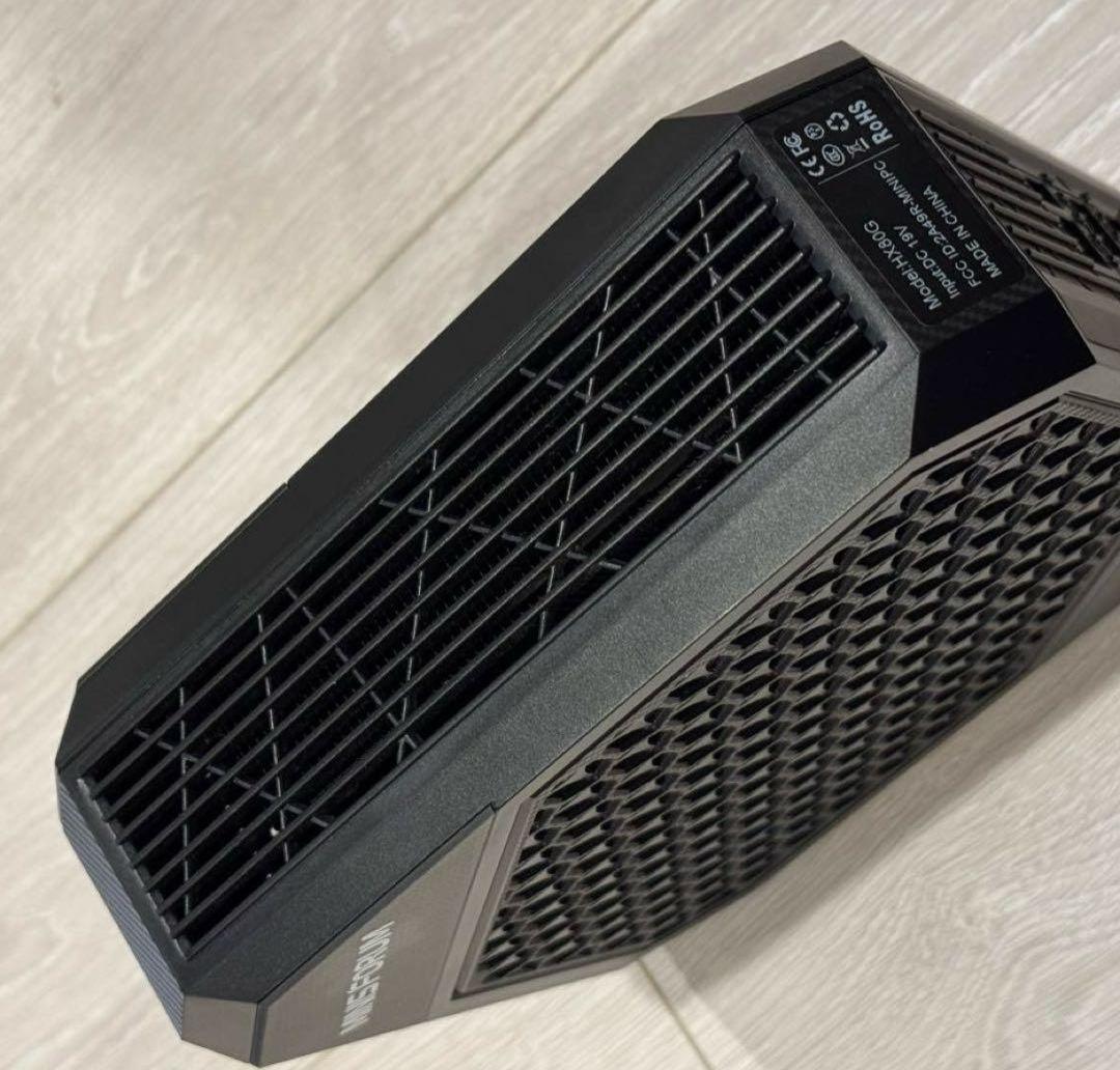 ミニPC MINISFORUM HX80G RAM 32GB/ SSD 512GB