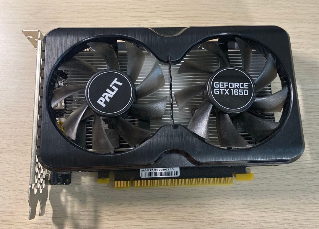 【動作品】Palit GTX1650 OC 4GB デュアルファン