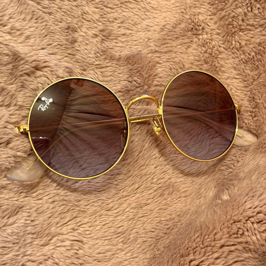 【美品】Ray-Ban RB3592 ラウンドサングラス 希少品