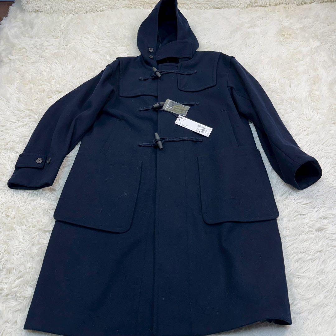 新品タグ付✨ユニクロ ジルサンダー オーバーサイズロングダッフルコート ネイビー