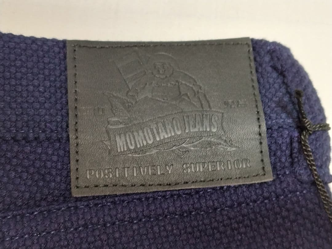 桃太郎ジーンズ MOMOTARO JEANS 刺し子パンツ　W38　ネイビー