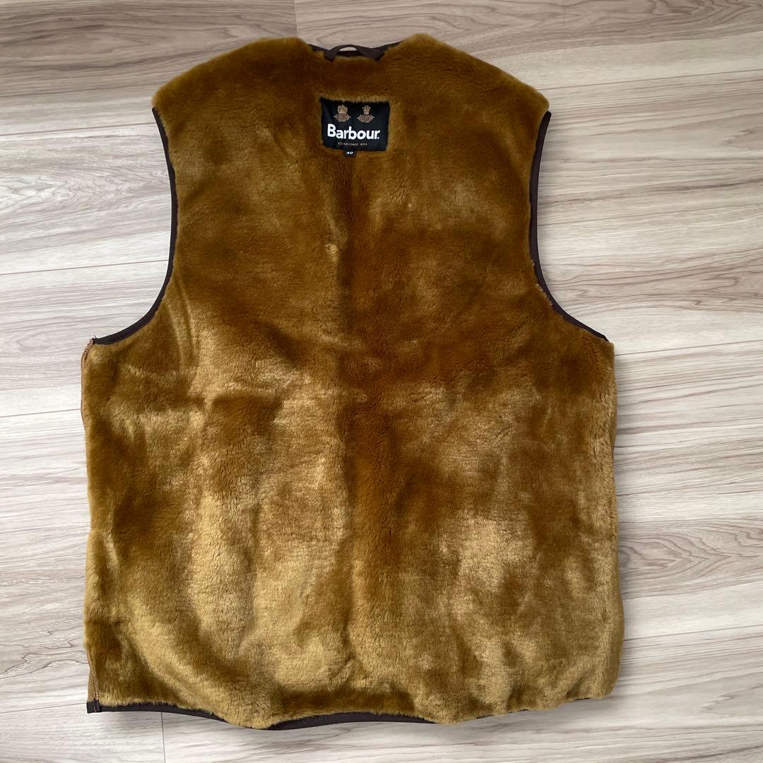 Barbour ブラウン フリースベスト