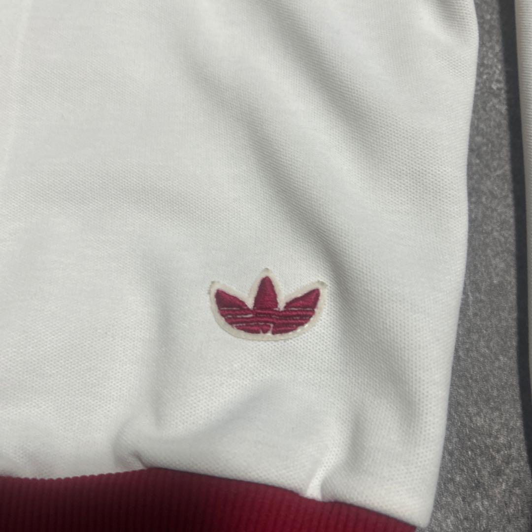 ラ*ト様 70s.80s adidasトラックジャケット赤白　デザント製　美品