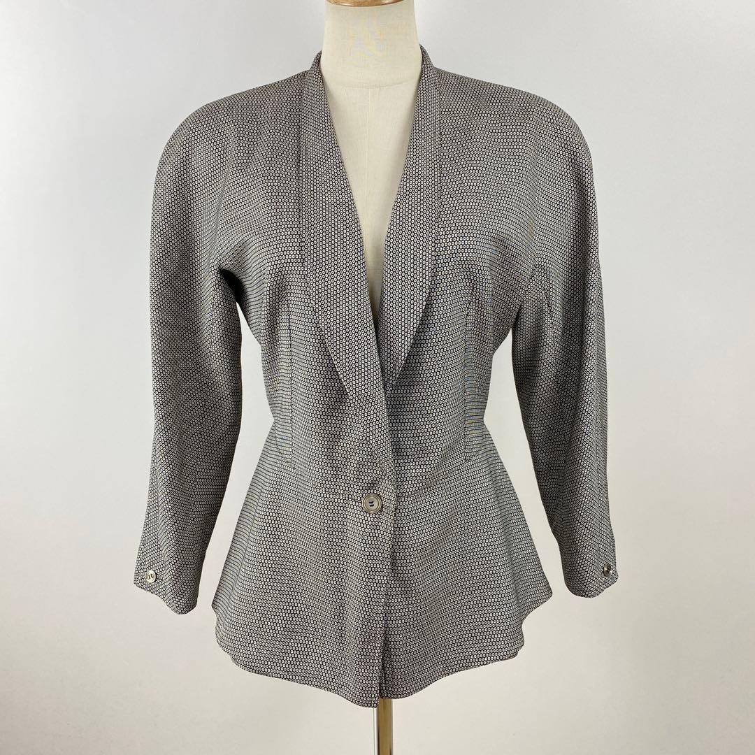 美品 GIANNI VERSACE ヴィンテージ テーラードジャケット シルク混