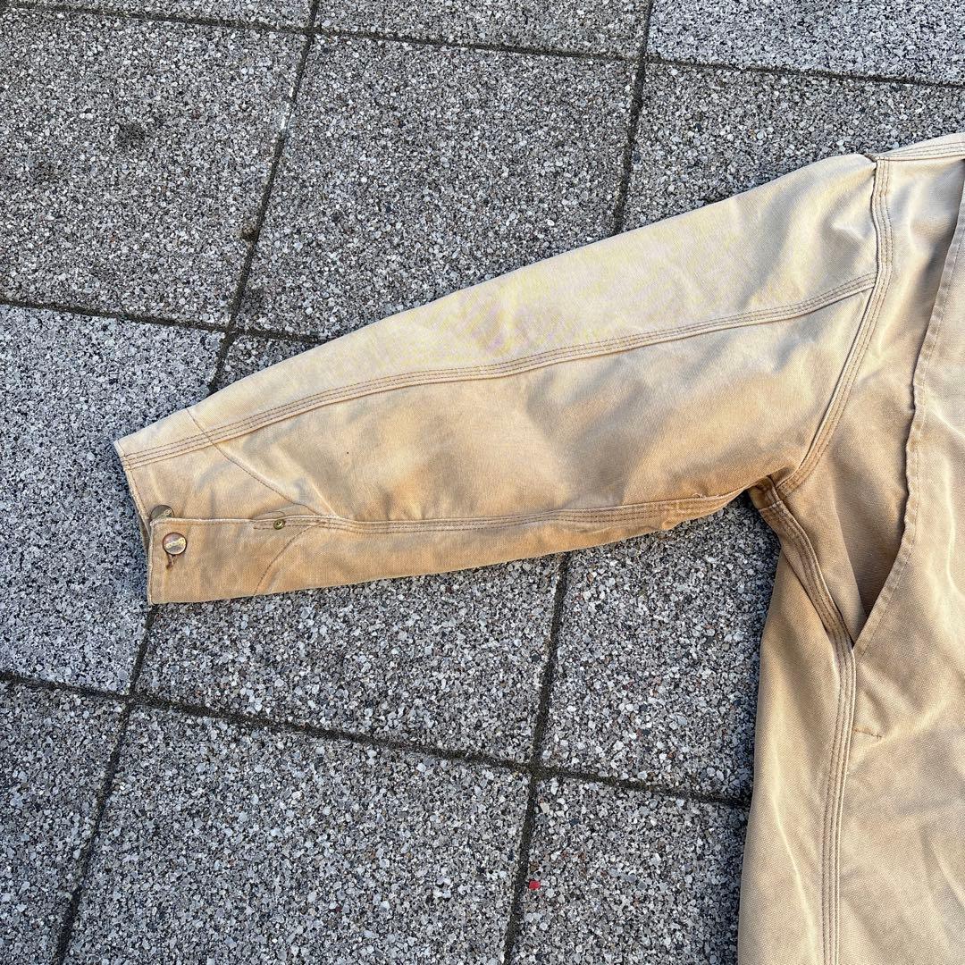 希少 90s カーハート ミシガンチョアコート カバーオール 裏地なし フェード