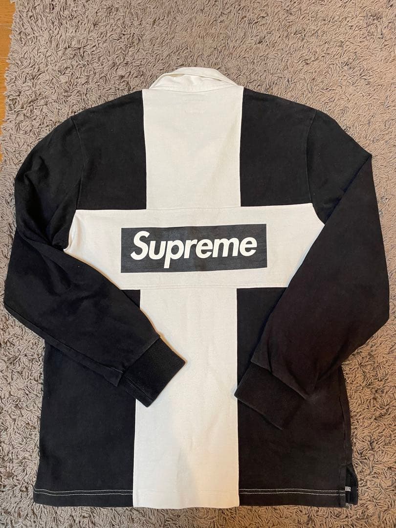supreme ラガーシャツ　Boxlogo