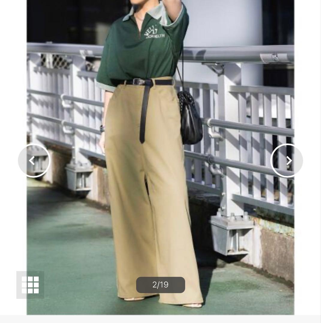 INSCRIRE /アンスクリアE/C Loose Fit Pants