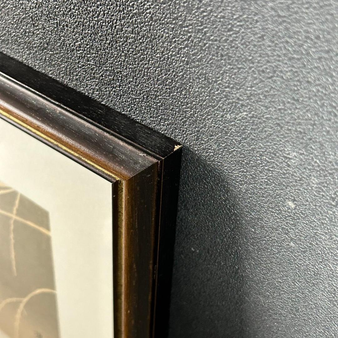 美品 中原淳一 叙情美少女画「雨」多色摺木版画 中原蒼二監修 証明シール有