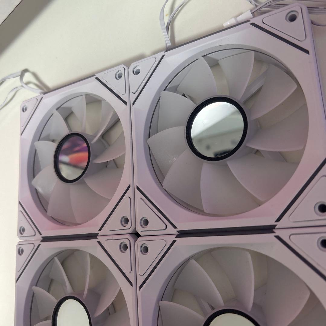 AsiaHorse ARGB 　ケースファン　ホワイト　120mm 9台