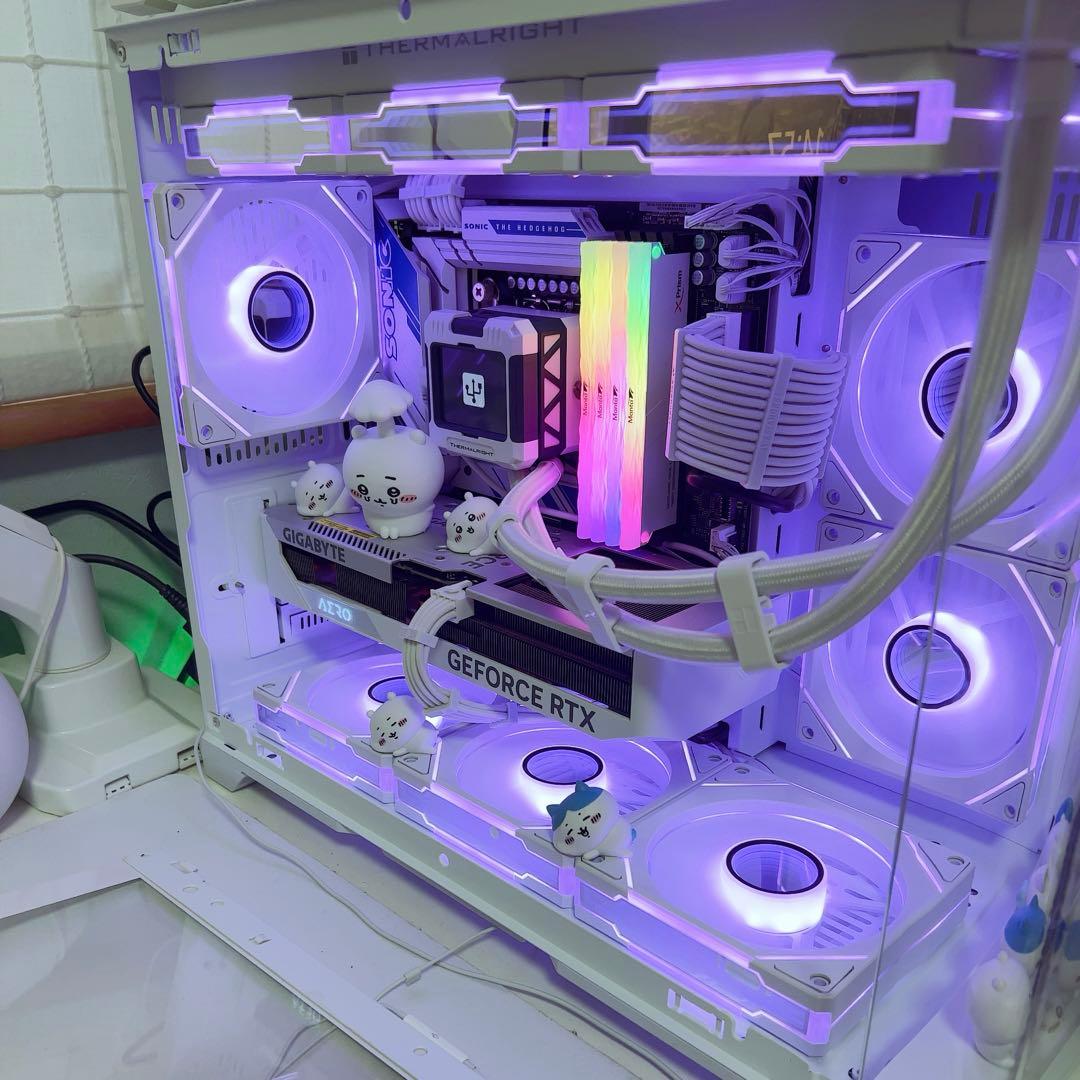 AsiaHorse ARGB 　ケースファン　ホワイト　120mm 9台