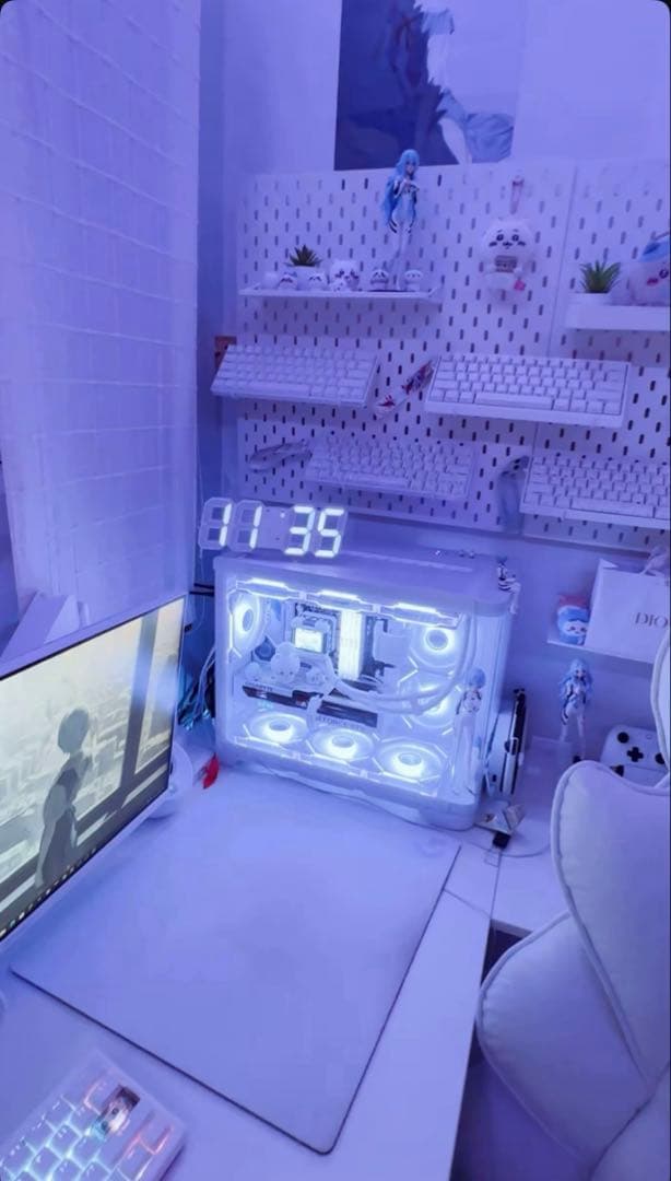 AsiaHorse ARGB 　ケースファン　ホワイト　120mm 9台