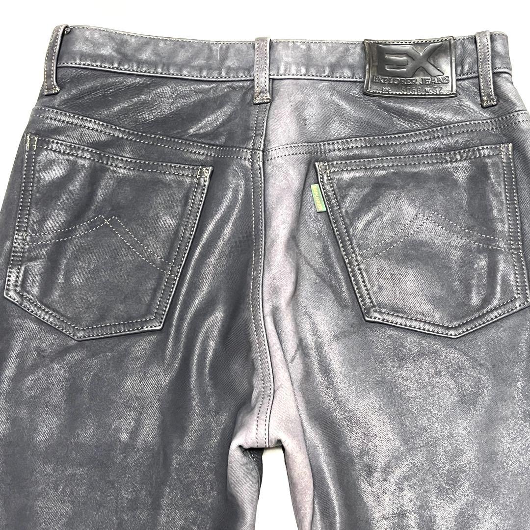 ★クシタニ★EXPLORER JEANS★5058★レザーパンツ★W32★黒★