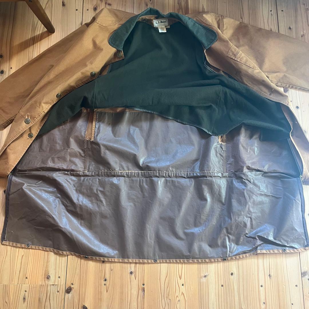 USA 80s 古着 エルエルビーン フィールドコート ダック地 XL