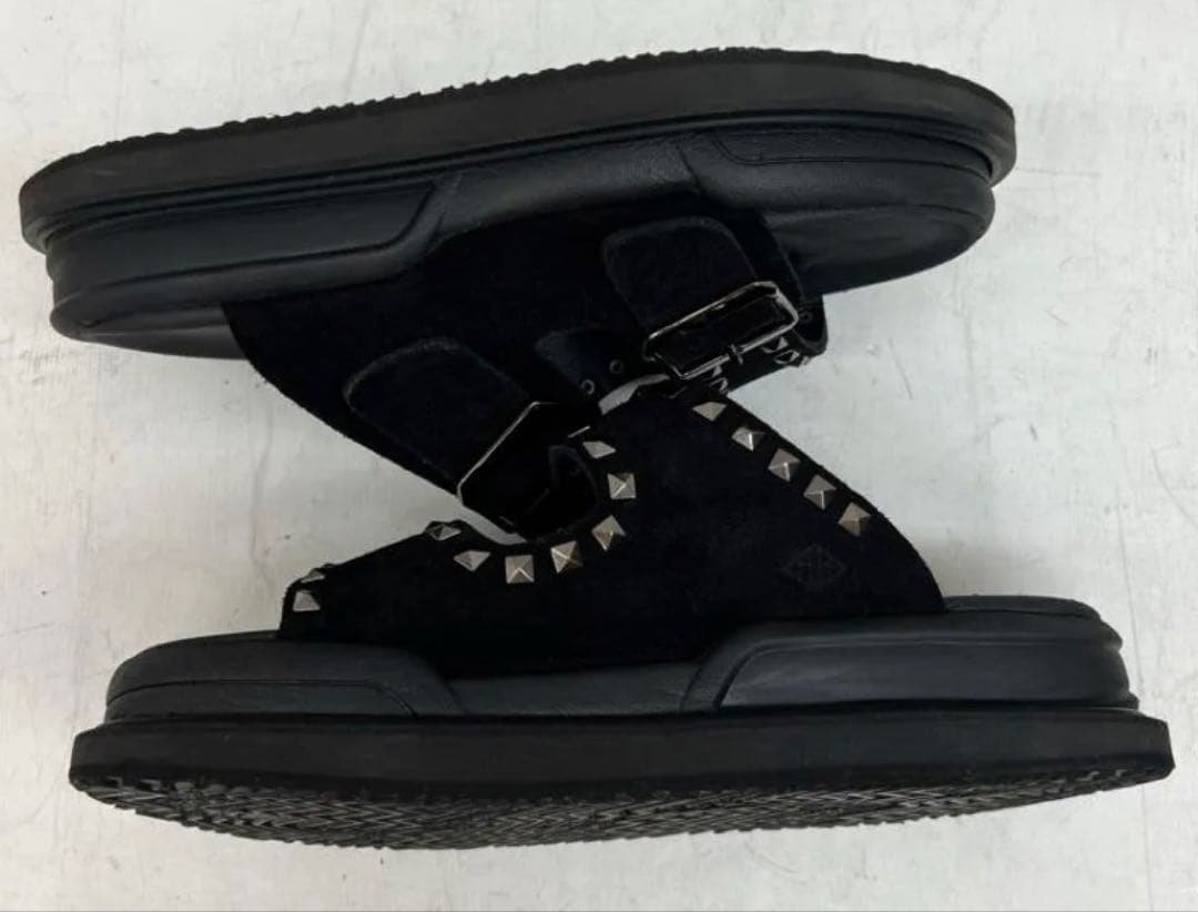 WH、ダブルエイチ、ヒロシツボウチ、干場、サンダル、スタッズ、レザーサンダル