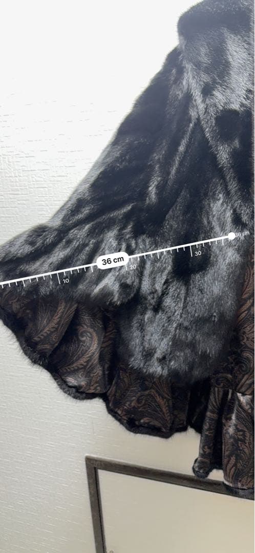 スギヤマユキヒロページSAGA MINKタグ付きのミンク毛皮ファーショール