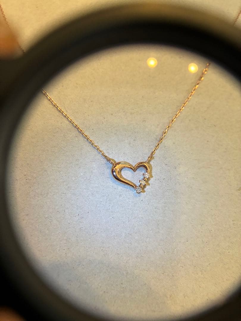 kou☆規約厳守早い者勝ち☆　canal 4℃ K10 ダイヤ付ネックレス