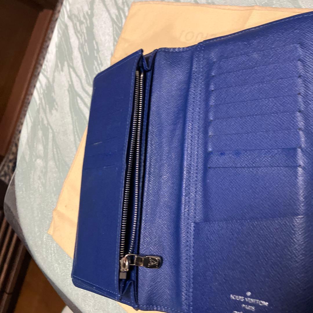 LOUIS VUITTON 青 長財布