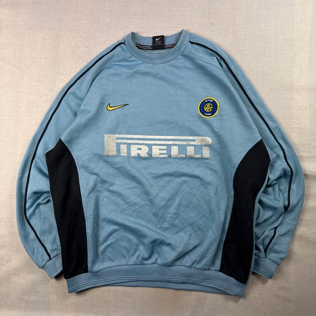 99-00 NIKE インテルミラノ サッカー ドリルトップ トレーニングウェア