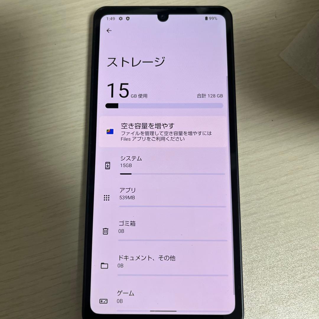 【難あり】AQUOS sense6 128GB SH-M19 ブラック