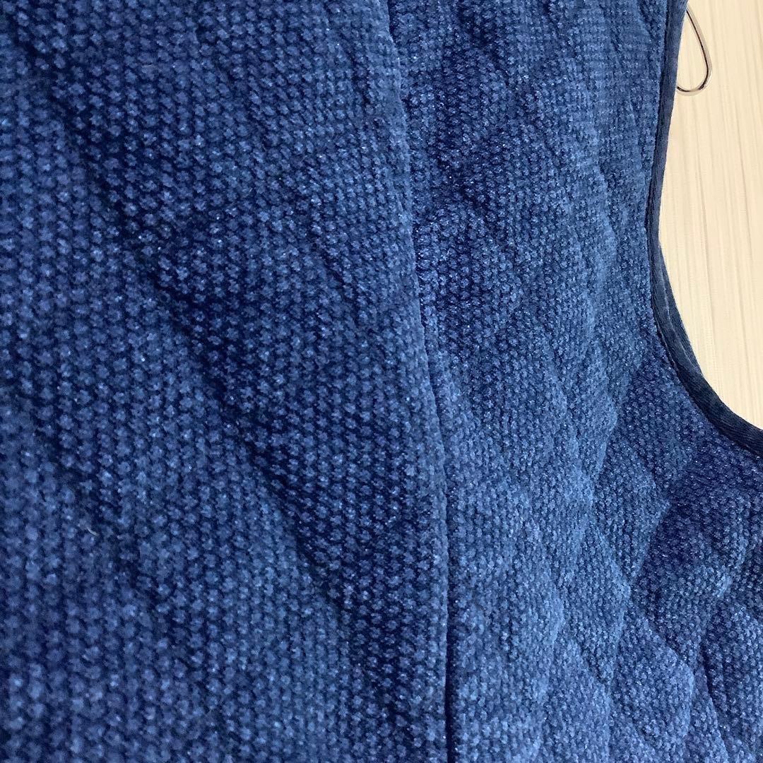 【GAIJIN MADE】藍染刺し子ベスト 柔道着ベスト チャイナボタン