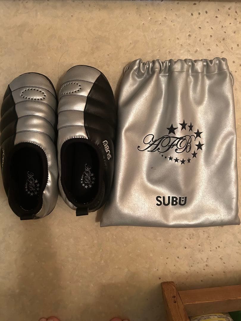 AFB×SUBU シルバー ブラック 収納袋付き