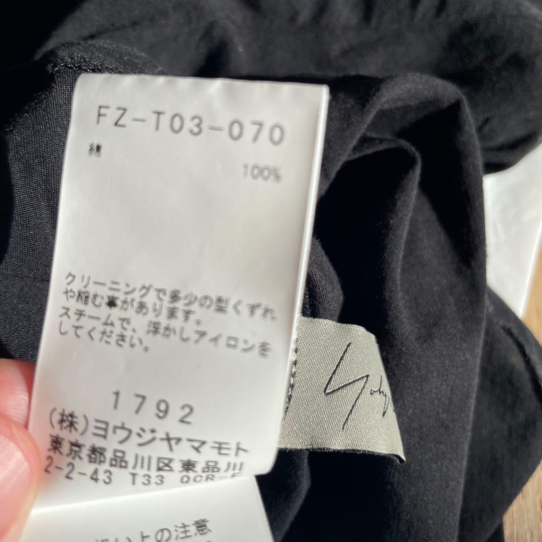 新品　定価３万　ヨウジヤマモト黒ブラック長袖Tシャツ 100%コットン