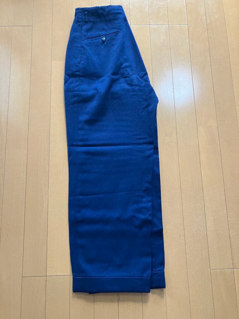 1950s ビンテージ　ギャバジンスラックス　ロカビリー　ネイビー