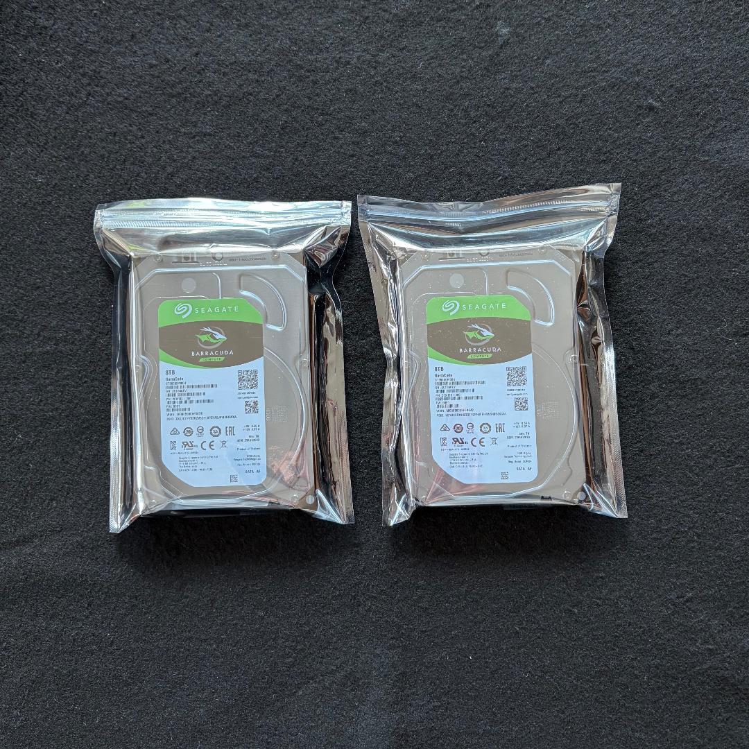 Seagate BarraCuda 8TB HDD x 2 16TB ②