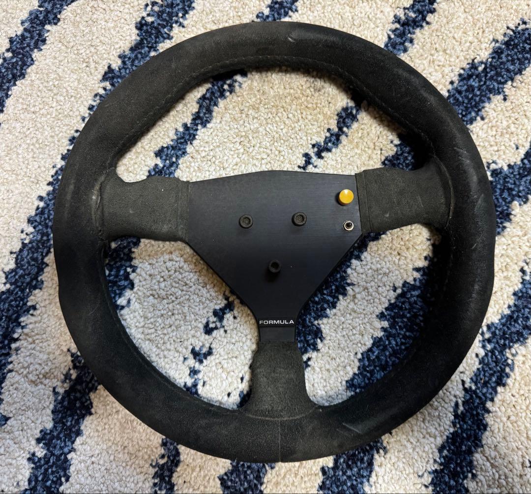 FORMULA スエード ステアリング ハンドル　当時物