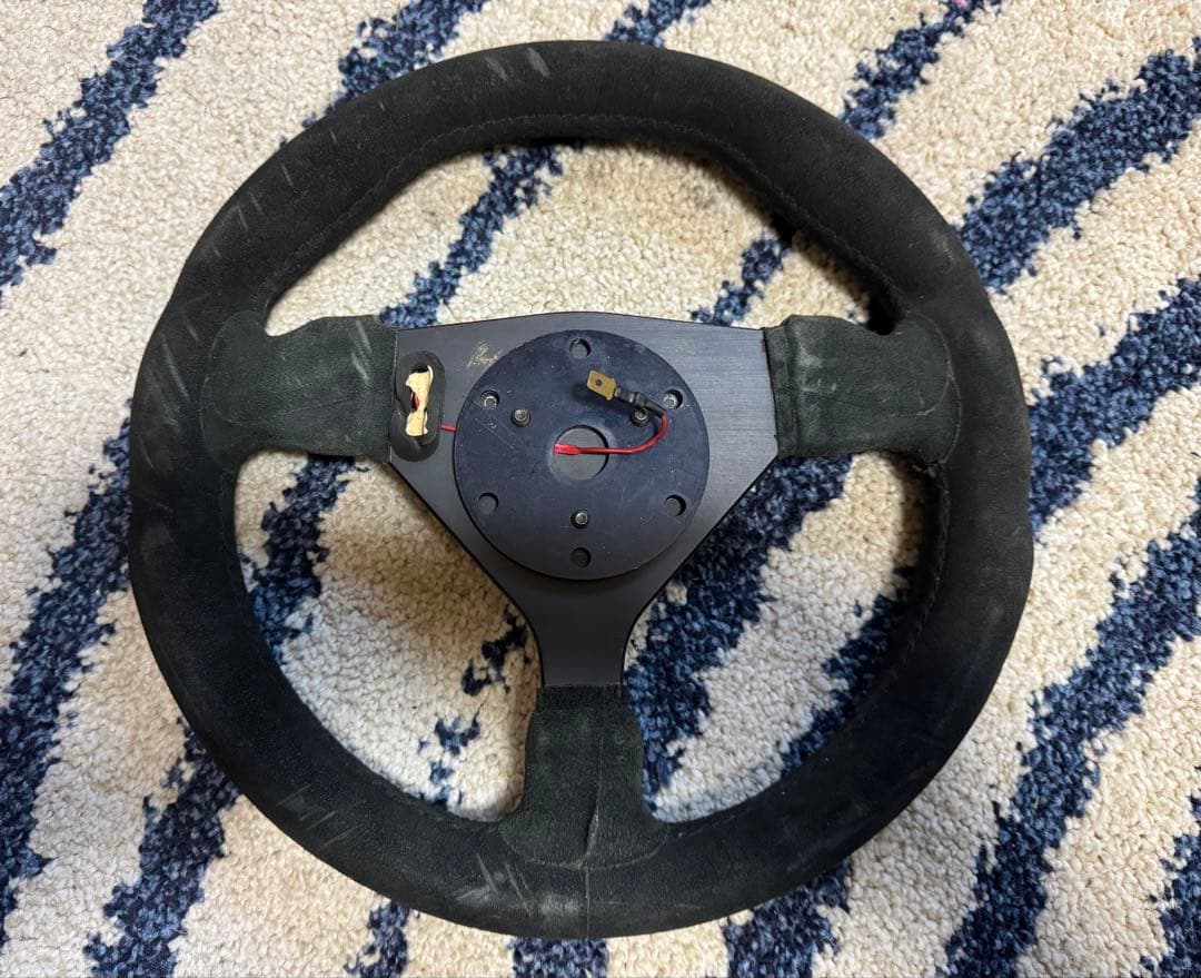 FORMULA スエード ステアリング ハンドル　当時物