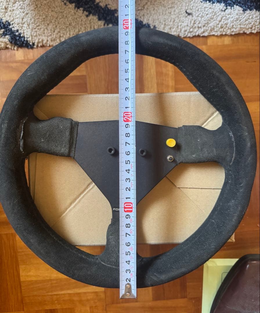 FORMULA スエード ステアリング ハンドル　当時物