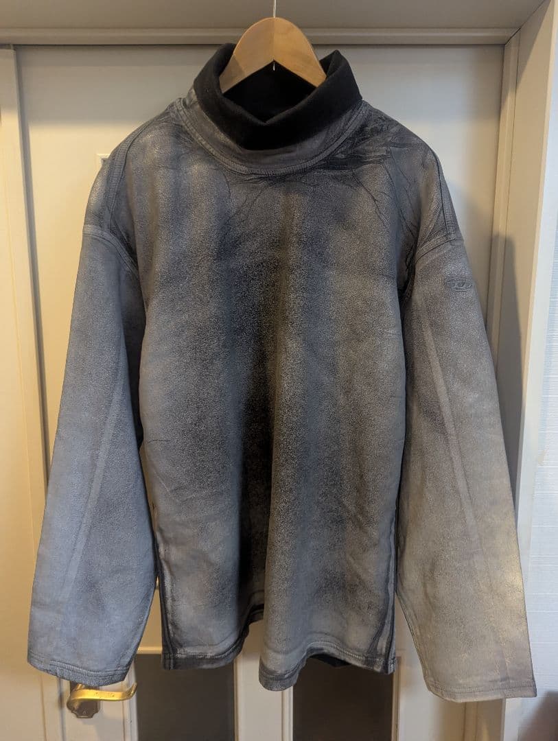 DIESEL [新品タグ付き] グレン期 特殊加工プルオーバースウェット