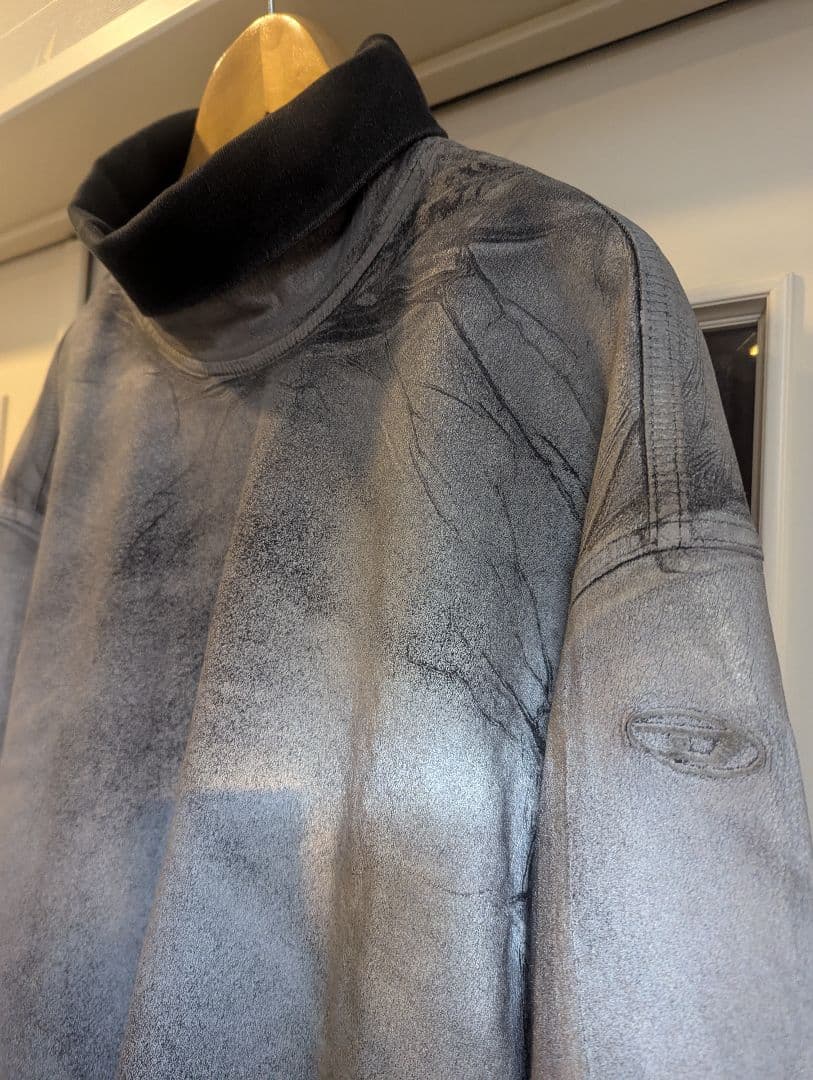 DIESEL [新品タグ付き] グレン期 特殊加工プルオーバースウェット