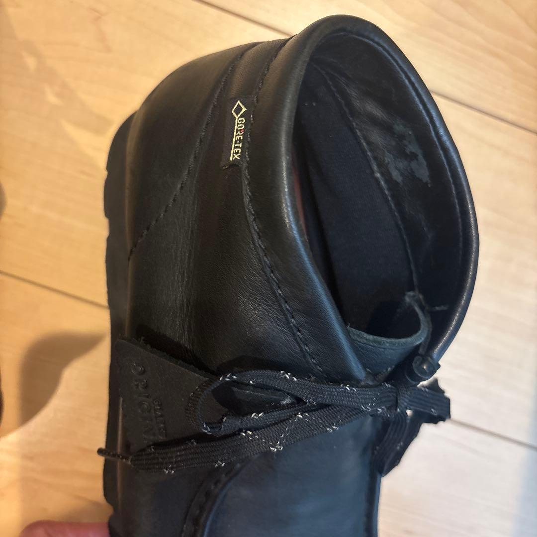 Clarks Wallabee Boot GTX ブラック レザー 24.5cm