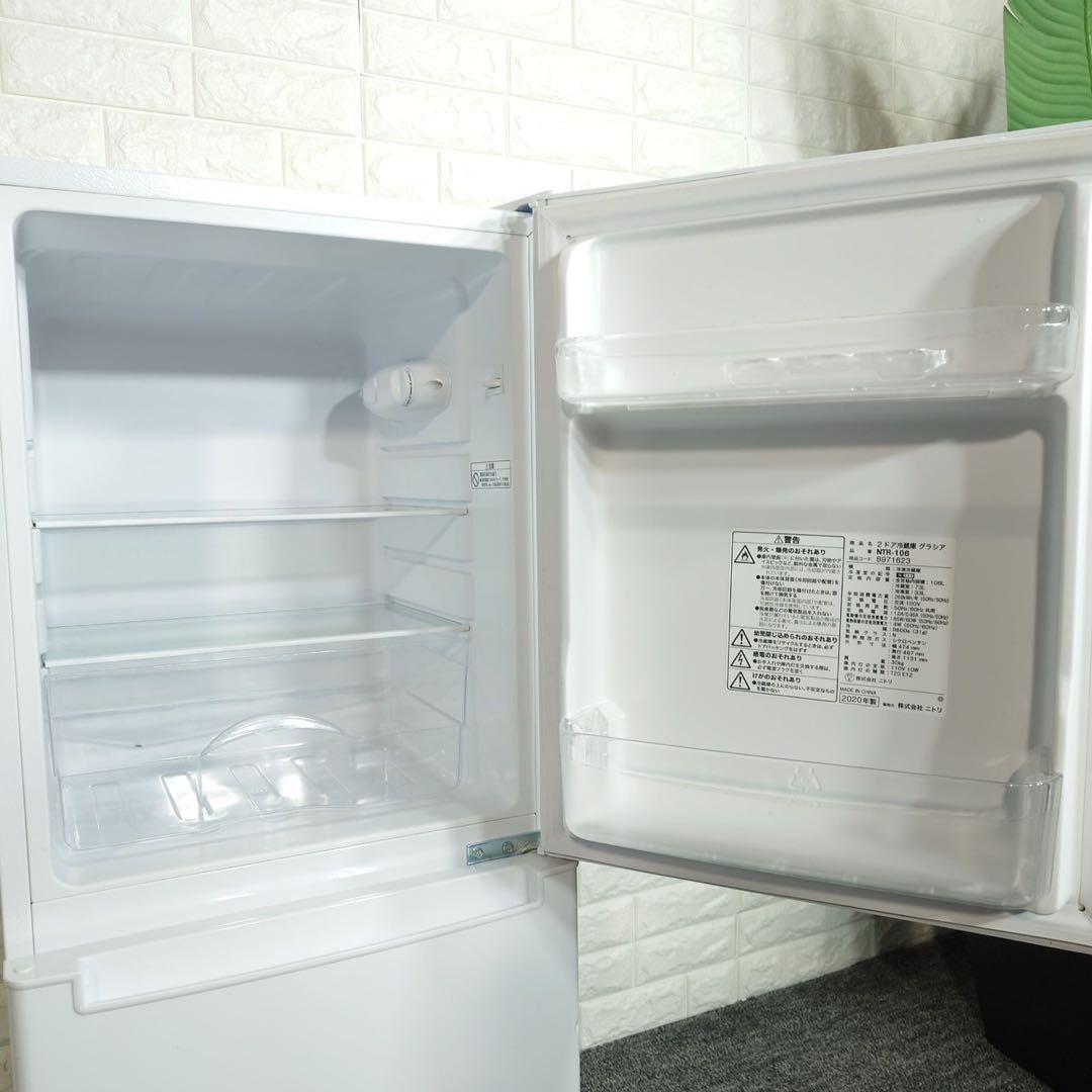 生活家電 2点セット 冷蔵庫 106L 洗濯機 6kg 一人暮らし K084