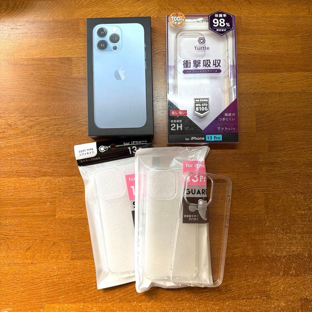 【人気機種】SIMフリー iPhone 13 Pro シエラブルー256gb