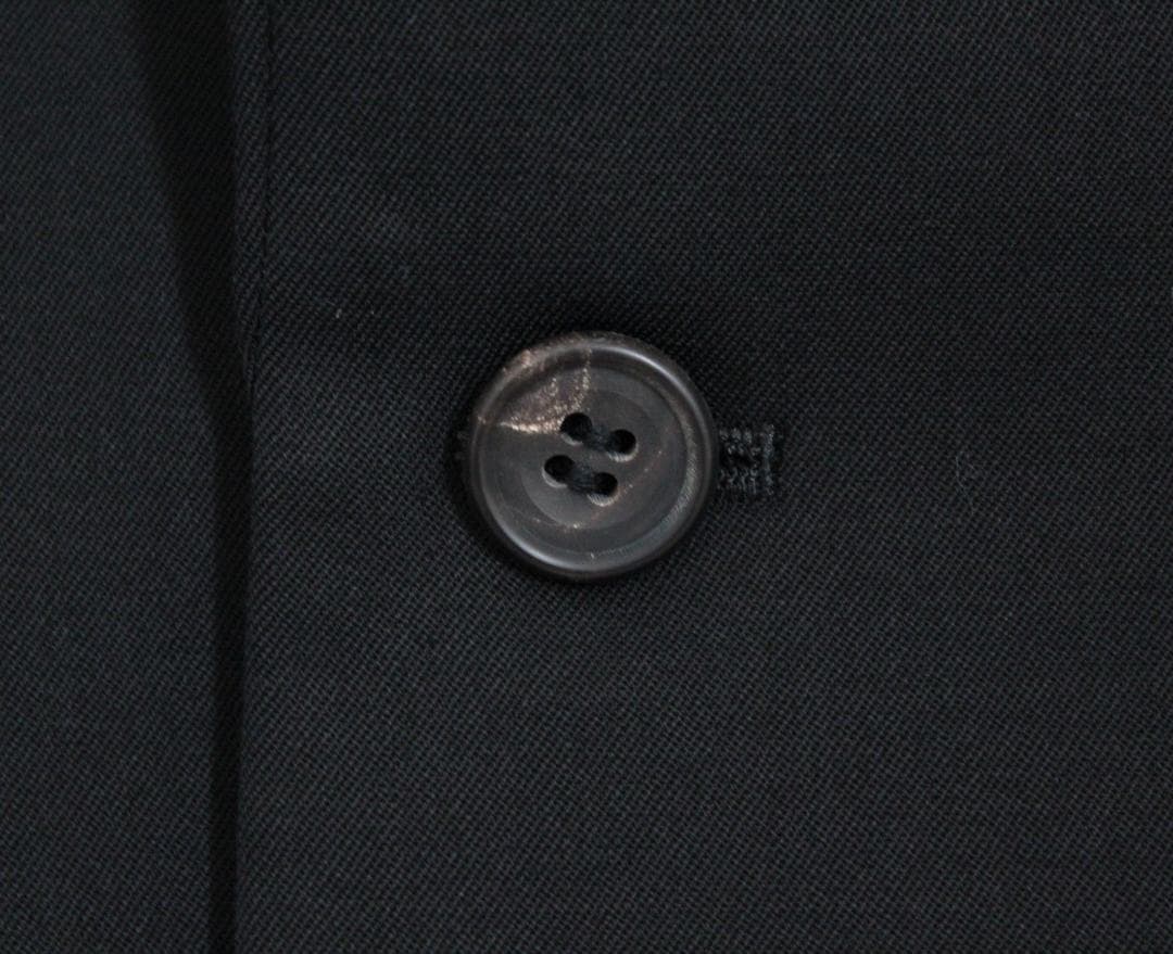 未使用✨希少 ラウンジリザード スーツ 無地 ジャケット パンツ 黒 ３(L)