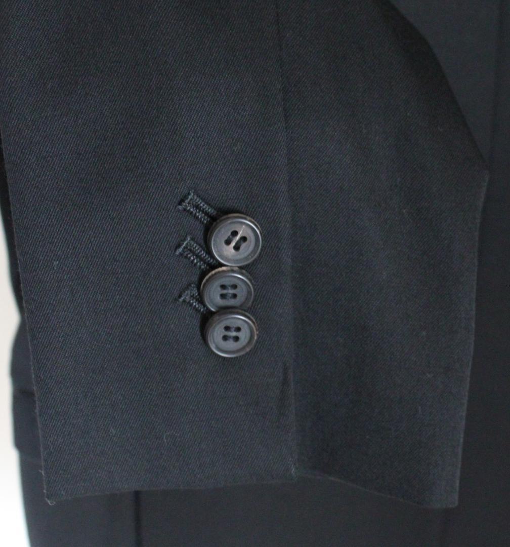 未使用✨希少 ラウンジリザード スーツ 無地 ジャケット パンツ 黒 ３(L)