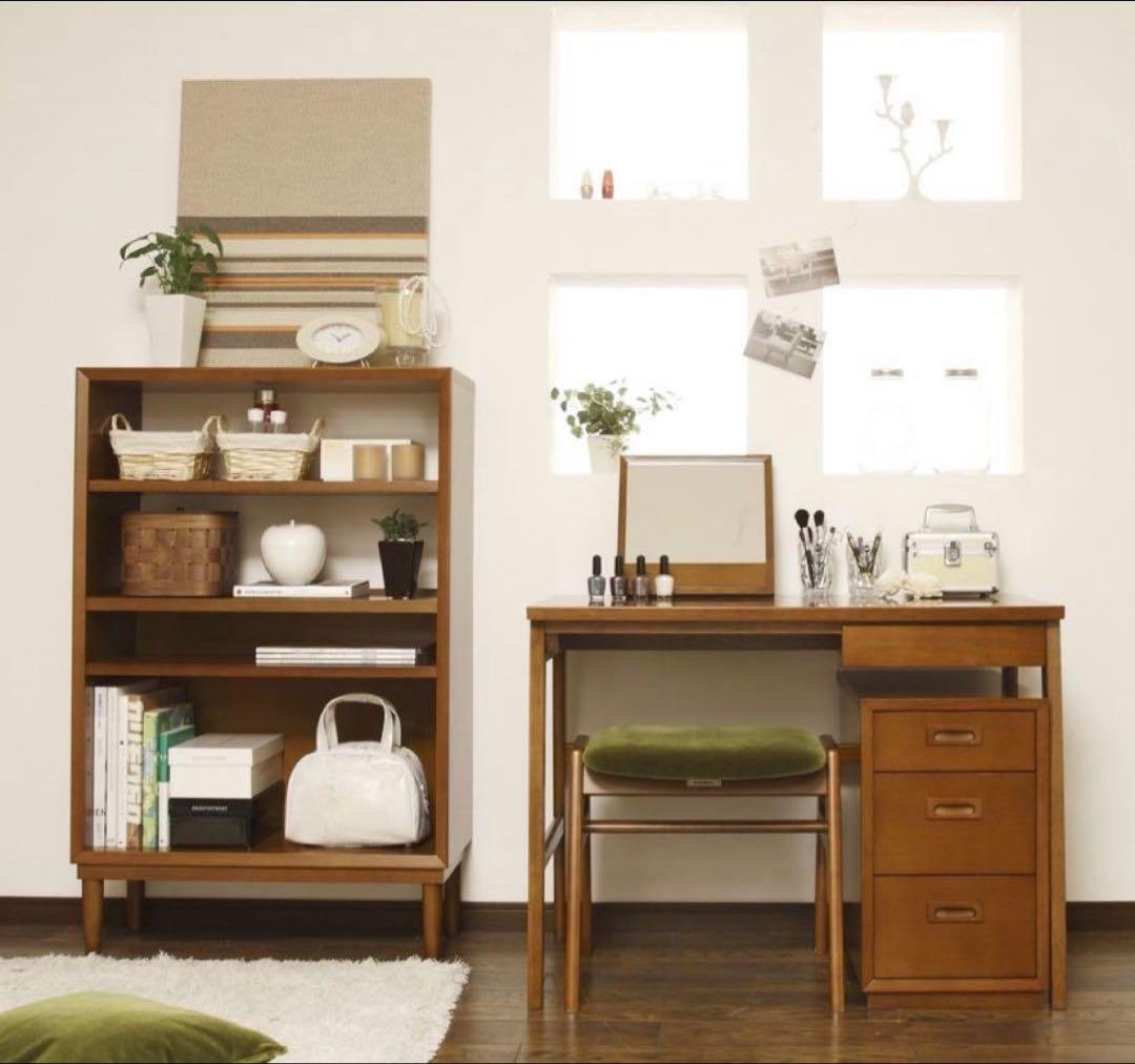 カリモク60 メーキャップミラー 極美品