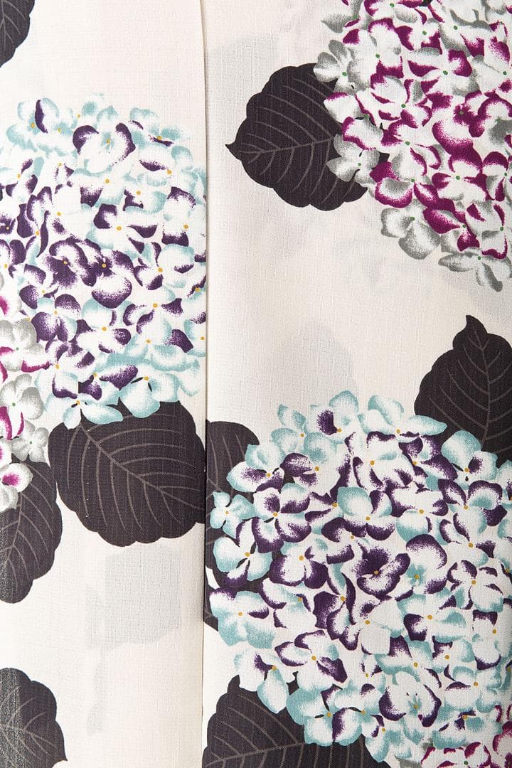 【Sサイズ】撫松庵 紫陽花柄 浴衣 セオα 単衣 ふりふ あじさい 夏着物