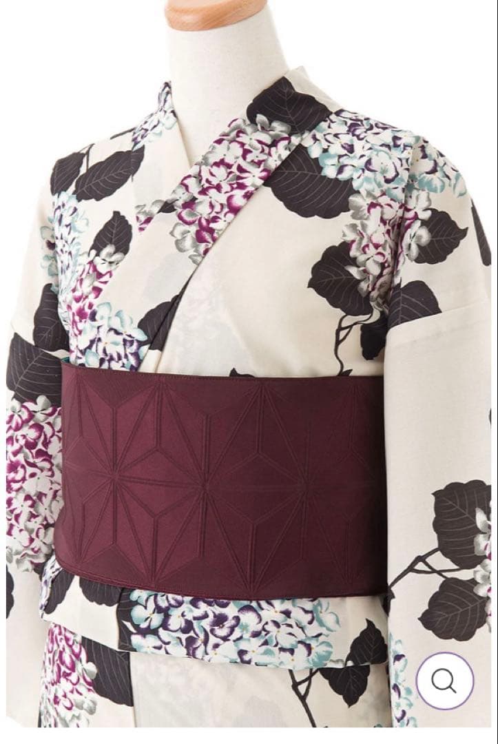 【Sサイズ】撫松庵 紫陽花柄 浴衣 セオα 単衣 ふりふ あじさい 夏着物