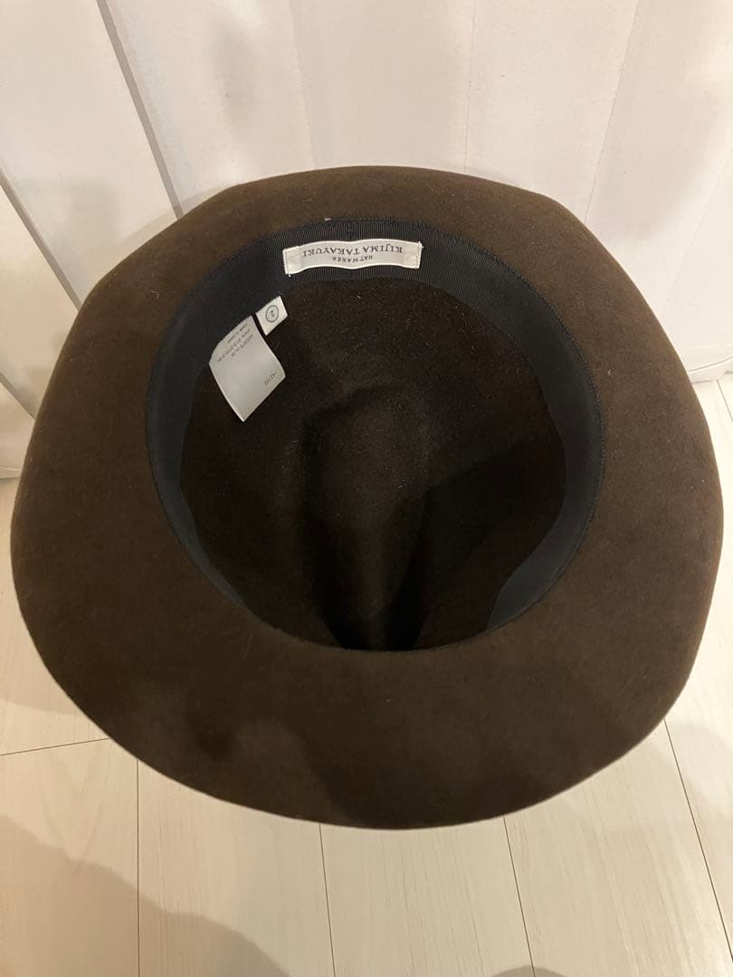 フォロー割KIJIMA TAKAYUKI ラビットウールフェルトハット ブラウン