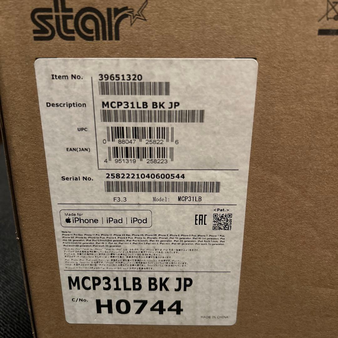 ほぼ未使用品　Star mC-Print3 MCP31LB BK JP