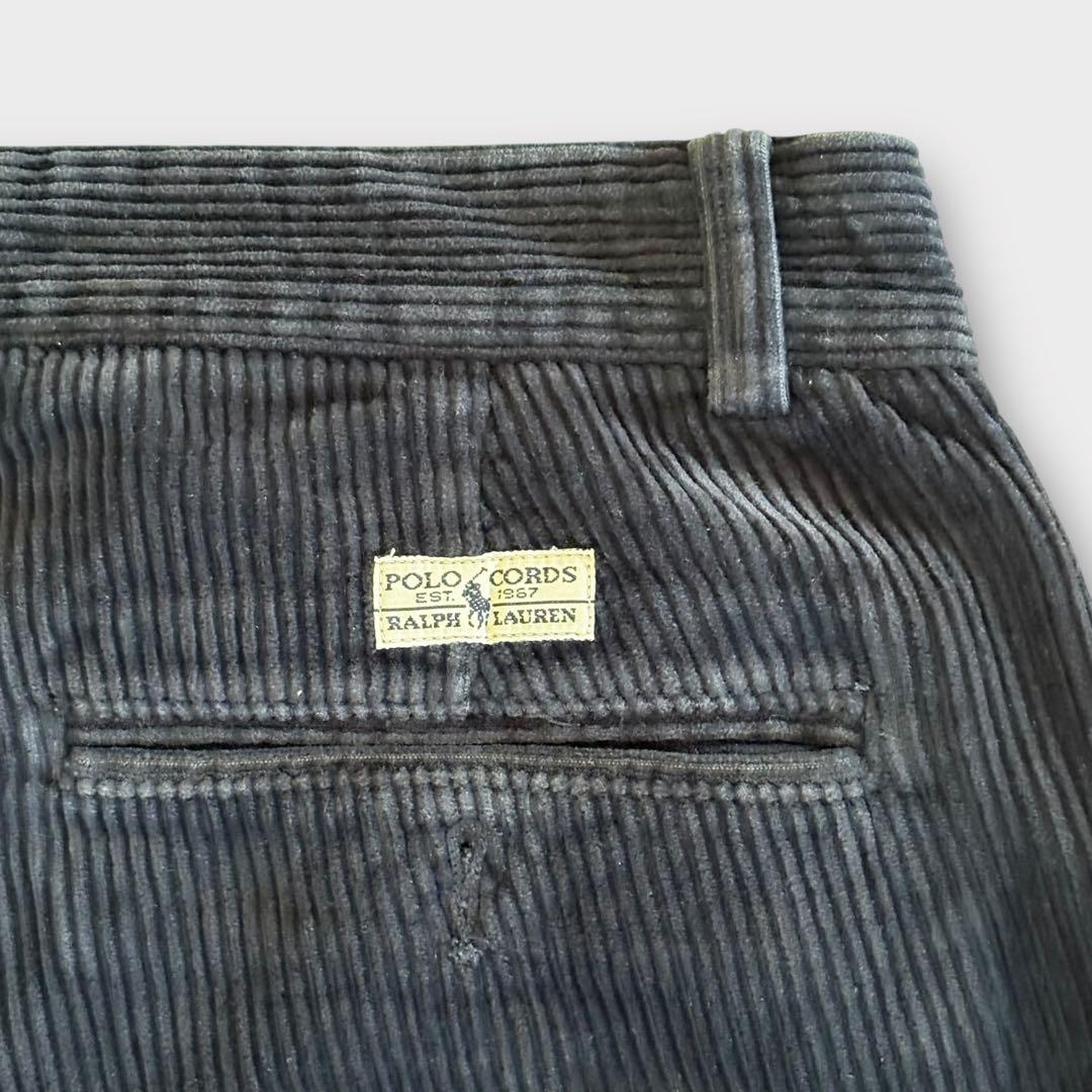 ポロラルフローレンコーデュロイパンツ アンドリュー ツータック ネイビー33