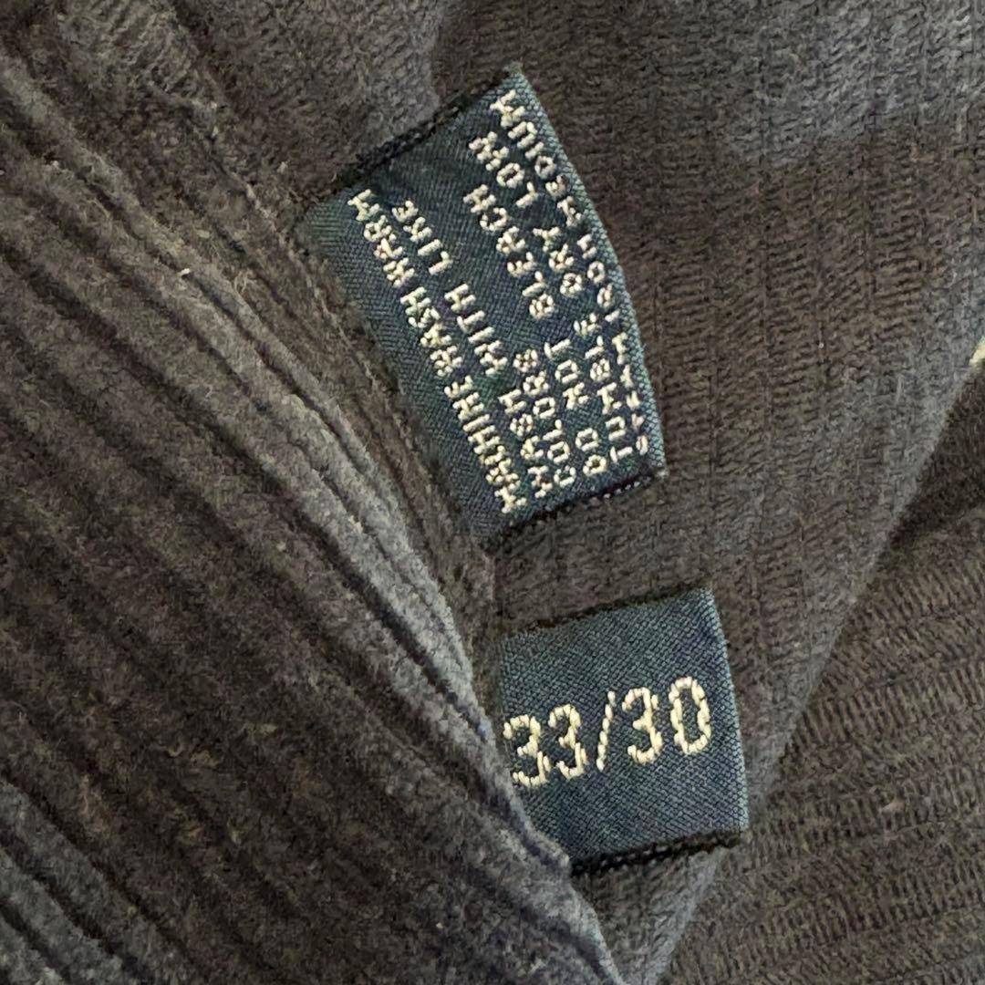 ポロラルフローレンコーデュロイパンツ アンドリュー ツータック ネイビー33